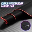 LED Gaming Desk Carbon Fibre Computer Desktop Racer Table Study Workstation RGB 160cm
