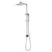 8 Inch Rain Shower Head Hand Held Rainfall High Pressure Overhead Set Round with Chromed Finish
