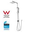 8 Inch Rain Shower Head Hand Held Overhead High Pressure Rainfall Chromed Top Mount Set