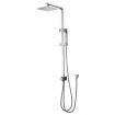 8 Inch Rain Shower Head Hand Held Overhead High Pressure Rainfall Chromed Top Mount Set