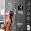 8 Inch Rain Shower Head Hand Held High Pressure Rainfall Overhead Set Top Mount Chrome