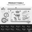 8 Inch Rain Shower Head Hand Held High Pressure Rainfall Overhead Set Top Mount Chrome