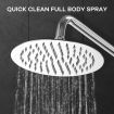 8 Inch Rain Shower Head Hand Held High Pressure Rainfall Overhead Set Top Mount Chrome