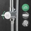 8 Inch Rain Shower Head Hand Held High Pressure Rainfall Overhead Set Top Mount Chrome