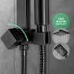 8 Inch Rain Shower Head Hand Held High Pressure Overhead Rainfall Set Chromed Top Mount