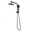 8 Inch Rain Shower Head Overhead Hand Held High Pressure Rainfall Set Round with Chromed Finish