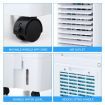 Maxkon Air Cooler Evaporative Humidifier Purifier Portable Cooling Fan 3 In 1 White