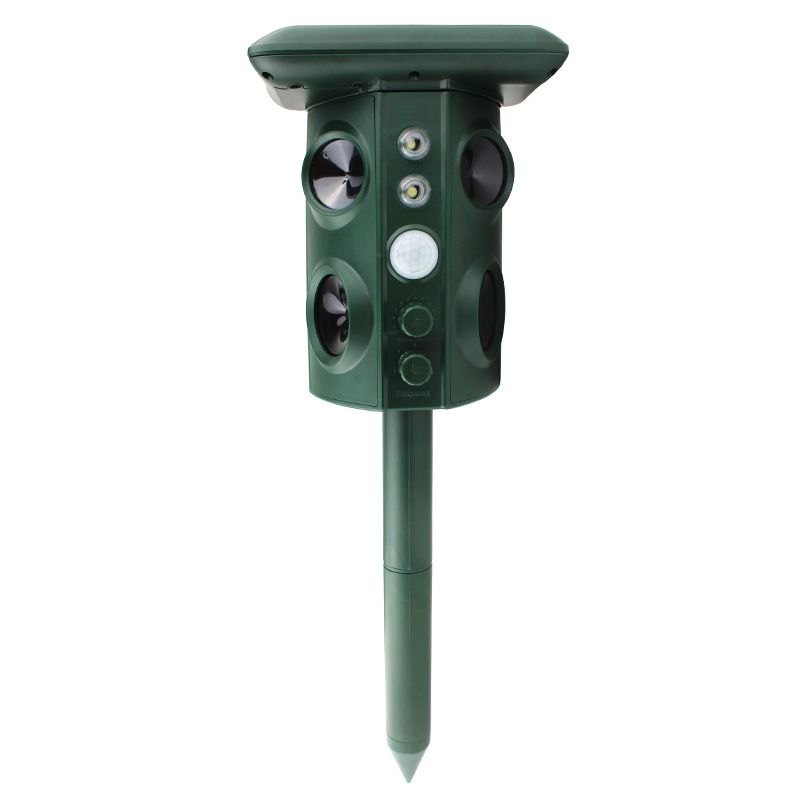 Solar animal repeller, outdoor snake repeller, vibrating mouse repeller, four horns ultrasonic bird repeller