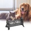 Pot Diners Pet Feeders Cup Stainless Steel Adjustable Supplies Dish Height Double Adjustment Food Bowl
