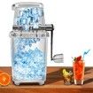Ice Crusher Machine,Manual Crank Ice Breaker Maker Snow Cone Machine With Stainless Steel Blades For Fast Crushing