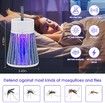 Rechargeable Mosquito Zapper and Fly Killer - Portable USB LED Purple Light Mosquito Trap - For Home and Camping Using