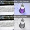 Rechargeable Mosquito Zapper and Fly Killer - Portable USB LED Purple Light Mosquito Trap - For Home and Camping Using