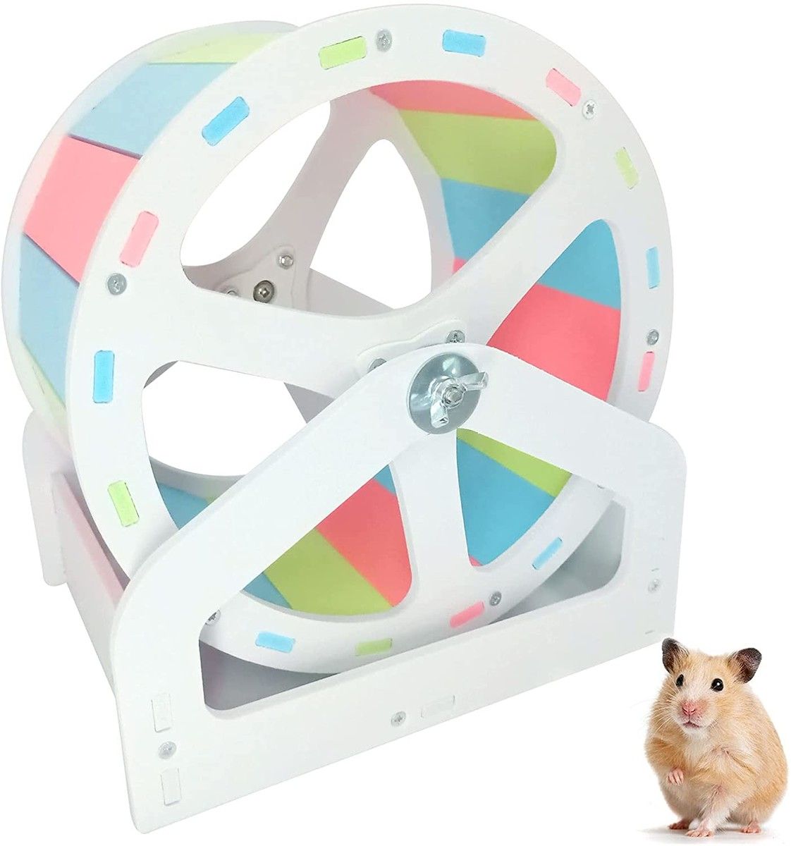 Picture of Hamster Fitness Running Wheel, Hamster Cage Supplies, Small pet Bracket ...