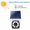 Fake Surveillance Camera Dummy CCTV Security Bullet Camera with Solar Battery LED Light for Outdoor Home Security Protection