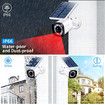 Fake Surveillance Camera Dummy CCTV Security Bullet Camera with Solar Battery LED Light for Outdoor Home Security Protection