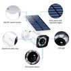 Fake Surveillance Camera Dummy CCTV Security Bullet Camera with Solar Battery LED Light for Outdoor Home Security Protection