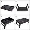 Portable Charcoal Grill, Charcoal BBQ Grill for Camping Picnic,Indoor and Outdoor Charcoal Grill with Smoker Charcoal Grill