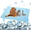 SizeM 60x50cm Pet Cooling Mat for Dog Puppy Cat Washable Cooling Pad Under 7.5KG