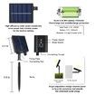 32m 301LED Solar Fairy String Tube Lights for Party Garden Yard Colorful
