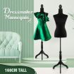 Female Mannequin Display Stand Dummy Model Manikin Dressmakers Dress Form Tripod Base 147-168CM Black