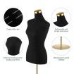 Female Mannequin Torso Display Stand Manikin Dress Form Dressmakers Sewing Fashion Tripod Base 164-180CM Black
