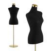 Female Mannequin Torso Display Stand Manikin Dress Form Dressmakers Sewing Fashion Tripod Base 164-180CM Black