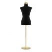 Female Mannequin Torso Display Stand Manikin Dress Form Dressmakers Sewing Fashion Tripod Base 164-180CM Black