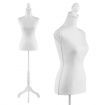 Female Mannequin Dummy Display Stand Dressmakers Manikin Dress Form Torso Tripod Base 147-168CM White