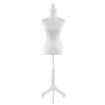 Female Mannequin Dummy Display Stand Dressmakers Manikin Dress Form Torso Tripod Base 147-168CM White