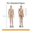 Female Mannequin Full Body Manikin Torso Display Stand Dress Form 175CM Adjustable Detachable Skin Tone