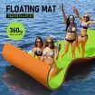 Water Floating Mat Foam Pad Lounge for Boat Pool Lake 366x183x3.5CM Orange Black Green