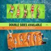Water Floating Mat Foam Pad Lounge for Boat Pool Lake 457x183x3.5CM Orange Black Green
