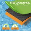 Water Floating Mat Foam Pad Lounge for Boat Pool Lake 457x183x3.5CM Orange Black Green