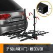 4 Bike Rack for Car SUV Bicycle Storage Carrier Holder Vehicle Rear Platform with 2 Inch Hitch Receiver