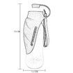 Dog Water Bottle for Walking Feeder Container portable with Drinking Cup Bowl Col.Blue