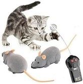 Pet Cat Toy Mouse Remote Control RC Funny Electronic Rat Wireless Interactive Fun Grey