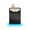 Bedside Table End Nightstand Wooden LED with 3 Drawers Open Shelf High Gloss Front Black