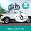 2 Roof Bike Rack for Car Bicycle Storage Carrier for 2 Bikes with Double Lock