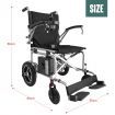 Folding Lightweight Electric Power Wheelchair Self-propelled Motorized Chair