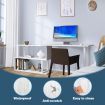 L Shape Computer Desk Rotating Study Table Workstation Office Furniture White