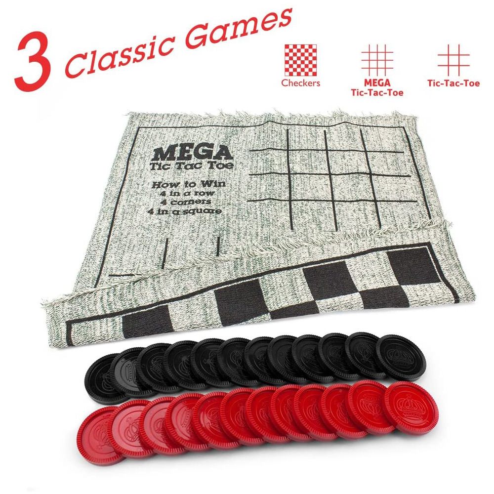 Checkers board chess blanket multifunctional outing play