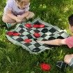 Checkers board chess blanket multifunctional outing play