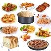 7 Inch 12pcs High Quality Air Fryer Accessories For Gowise Phillips Cozyna and Secura Fit All Airfryer 3.7 to 5.8QT