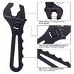 Adjustable wrench, aluminum wrench hose, adjusting tool, AN3-AN16