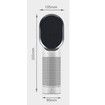 Destop Air Purifiers Hepa Filter Usb Power Col. White For Smoke, Dust, Mold, And Pollen In Bedroom