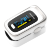 Fingertip Pulse Oximeter Blood Oxygen SpO2 Sports and Aviation RR respiratory rateCol.White Grey