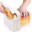 Toast slicer for bread and toast, bending and thickness adjustable bread slicer