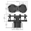 Car Cup Holder 2 in 1 Multifunctional Car Drink Holder Expander Adapter with Adjustable Base,Unique Adjustable Movable Bracket Design,Fit for Most Hydro Flask and Bottles
