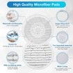 Replacement Steam Mop Pads for Shark S7000 Series Washable Mop Accessories S7000AMZ S7001 S7001TGT Model XKITP7000 4pcs