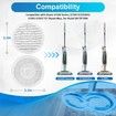 Replacement Steam Mop Pads for Shark S7000 Series Washable Mop Accessories S7000AMZ S7001 S7001TGT Model XKITP7000 4pcs
